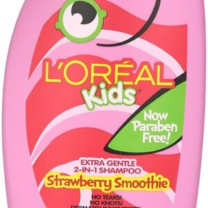 L’Oreal Kids Extra Gentle 2-in-1 Shampoo, Strawberry Smoothie, 9 fl. oz.