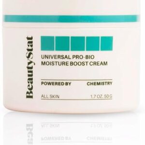 BeautyStat Probiotic 24HR Moisture Boost Cream - Made in the USA - Daily Moisturizer Face Cream with Probiotics, Ceramides, Hyaluronic Acid for Natural Anti Aging, Fine Lines, Wrinkles (1.7oz / 50ml)