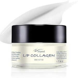Deep Collagen Lip Sleeping Mask: Lip Mask for lip plump with Hyaluronic Acid - Overnight Butter Balm - Moisturizer for Very Dry Lips 20g