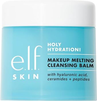 e.l.f. SKIN Holy Hydration! Makeup Melting Cleansing Balm, Face Cleanser & Makeup Remover, Infused with Hyaluronic Acid to Hydrate Skin
