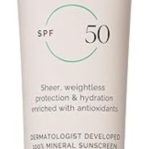 MDSolarSciences Mineral Crème Face and Body Sunscreen SPF 50, Mineral Sunscreen for Kids and Adults, Water-Resistant Up to 80 Minutes, Broad Spectrum UV Protection, 1.7 Fl Oz