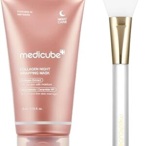 medicube Collagen Night Wrapping Peel Off Facial Mask with Jelly Brush