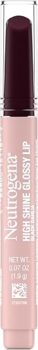 Neutrogena High Shine Glossy Lip with Maracuja Oil + Vitamins & Antioxidant Vitamin E, Nourishing Glossy Lip, Non-Retractable, Pigmented For Buildable Color, Black Dahlia, 0.07 oz
