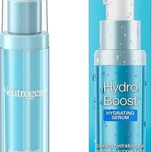 Neutrogena Hydro Boost Hydrating Hyaluronic Acid Serum, Oil-Free and Non-Comedogenic Face Serum Formula for Glowing Complexion, Oil-Free & Non-Comedogenic, 1 fl. oz