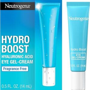 Neutrogena Hydro Boost Under Eye Cream, with Purified Hyaluronic Acid, Keeps Under Eye Area Looking Smooth & Hydrated, Fragrance Free and Non-Comedogenic, 0.5 oz