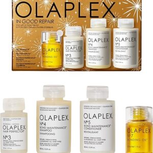 Olaplex In Good Repair Hair Kit: No. 3, 4, 5, 7, Shampoo & Conditioner Set, Hydrate, & Control Frizz (72H), Bonding Oil to Shine & Protect, Perfector to Strengthen & Reverse Damage