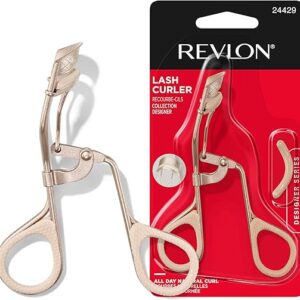 Revlon Designer Series Lash Curler, Eyelash Lift for an Eye Opening Look, Non-Slip Finger Grips, Easy to Use, 1 Count