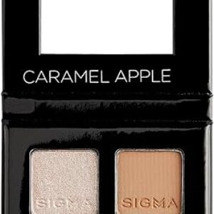 Sigma Beauty Quad Eyeshadow Palette – Makeup Eyeshadow Quad with a Buttery Soft Formula and Buildable, Blendable Shades for a Flawless Eye Look, Designed for All Day Wear (Caramel Apple)